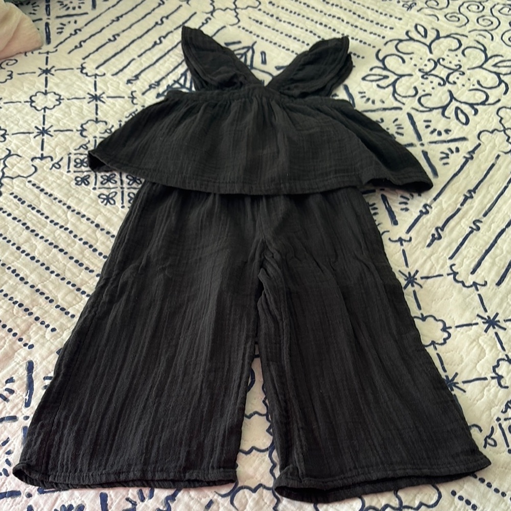 Baby GAP Cotton Matching 2 Piece Set - Charcoal